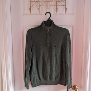 Nautica Men's Olive Zip-Up Sweater